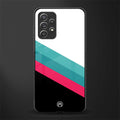 white green red pattern stripes glass case for samsung galaxy a72 image