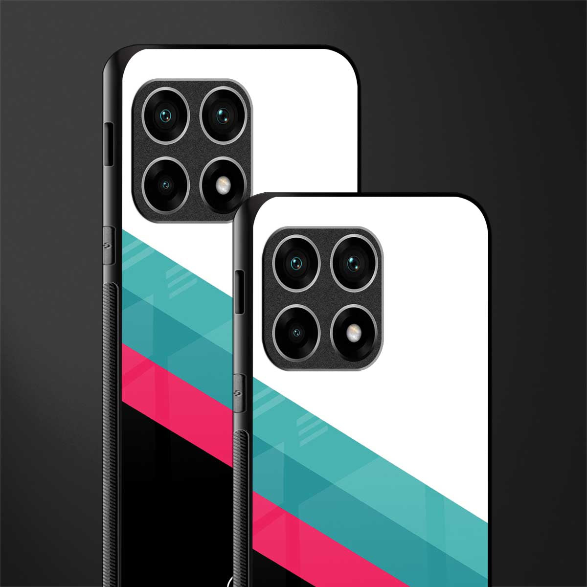 white green red pattern stripes glass case for oneplus 10 pro 5g image-2