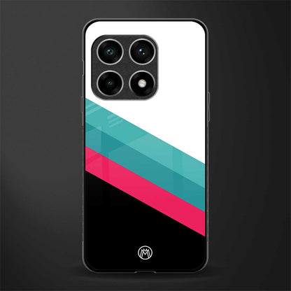 white green red pattern stripes glass case for oneplus 10 pro 5g image