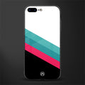 white green red pattern stripes glass case for iphone 7 plus image