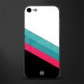 white green red pattern stripes glass case for iphone 8 image