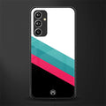 white green red pattern stripes back phone cover | glass case for samsung galaxy a54 5g