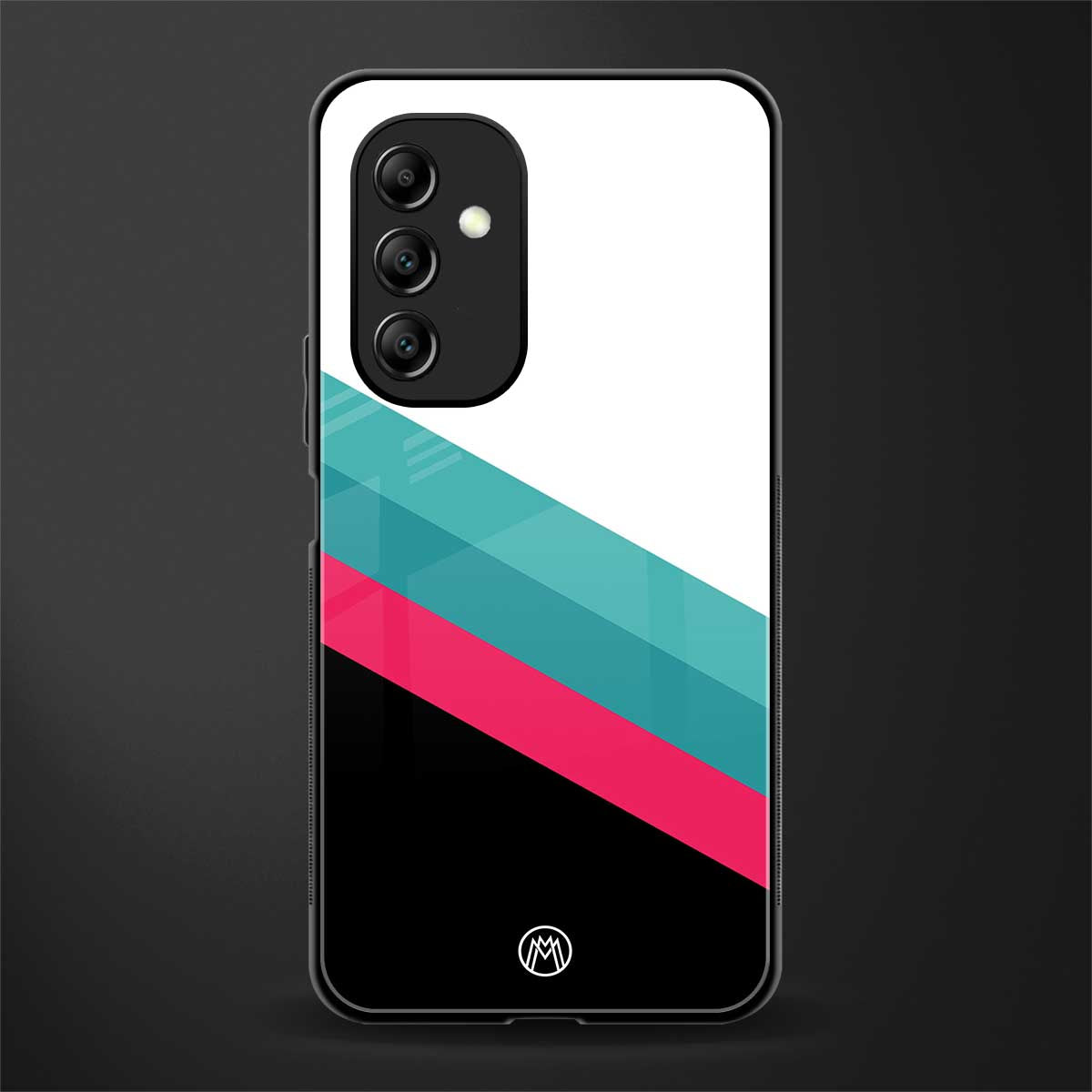 white green red pattern stripes back phone cover | glass case for samsung galaxy a14 5g