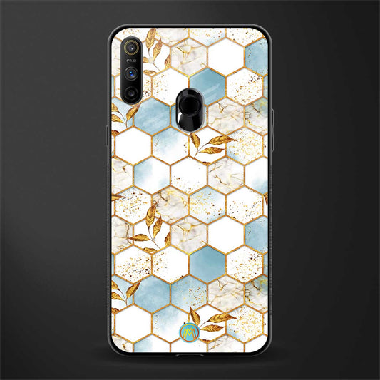 white marble tiles glass case for realme narzo 20a image