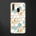 white marble tiles glass case for vivo u20 image
