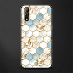 white marble tiles glass case for vivo z1x image