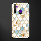white marble tiles glass case for realme narzo 10 image