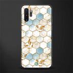 white marble tiles glass case for samsung galaxy note 10 plus image