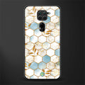 white marble tiles glass case for redmi note 9 image