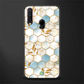 white marble tiles glass case for vivo y17 image