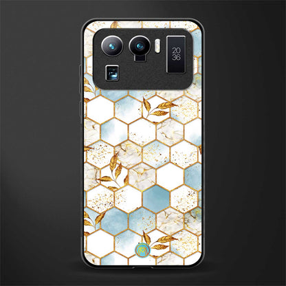 white marble tiles glass case for mi 11 ultra 5g image