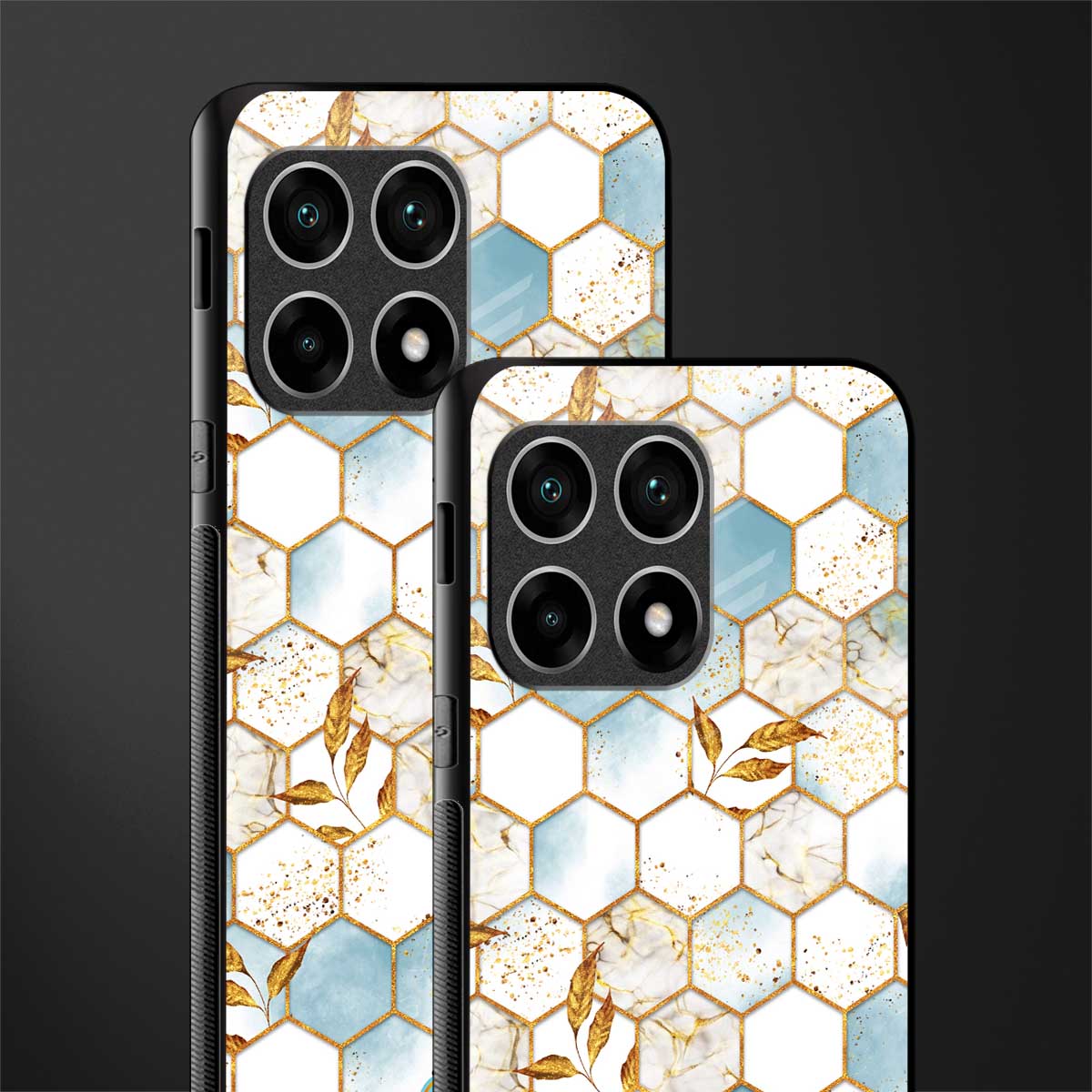 white marble tiles glass case for oneplus 10 pro 5g image-2