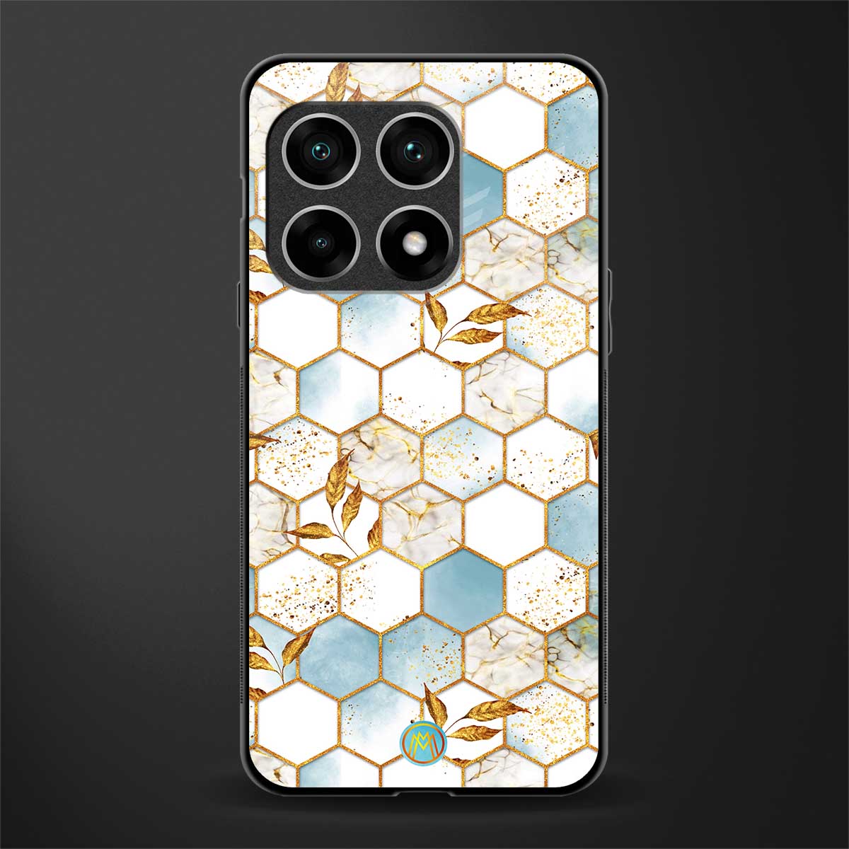 white marble tiles glass case for oneplus 10 pro 5g image
