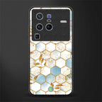 white marble tiles glass case for vivo x80 pro 5g image