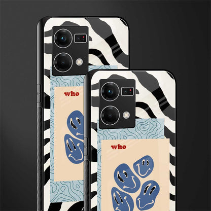 who cares back phone cover | glass case for oppo f21 pro 4g