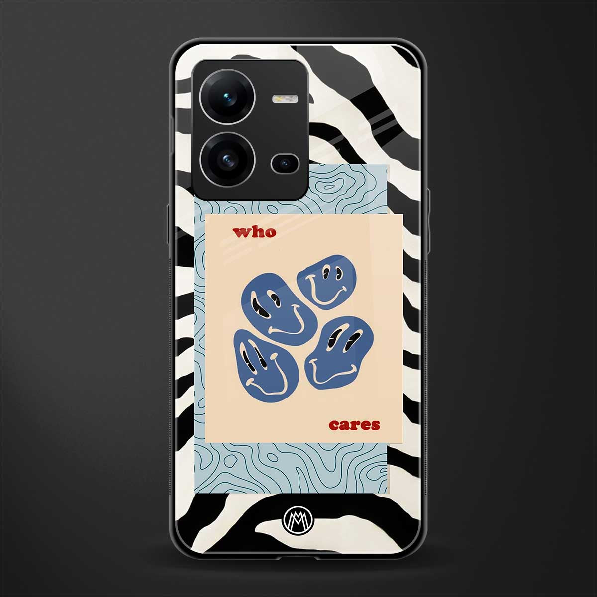 who cares back phone cover | glass case for vivo v25-5g