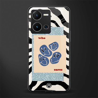 who cares back phone cover | glass case for vivo y35 4g