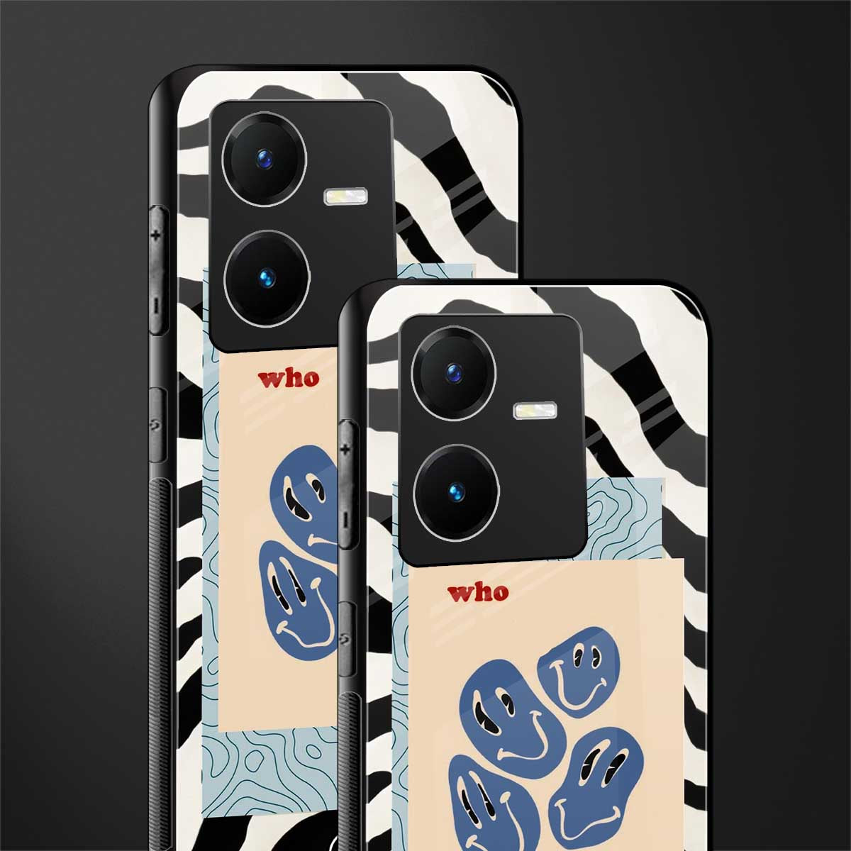 who cares back phone cover | glass case for vivo y22