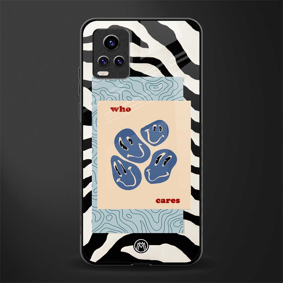 who cares back phone cover | glass case for vivo v21e 4g