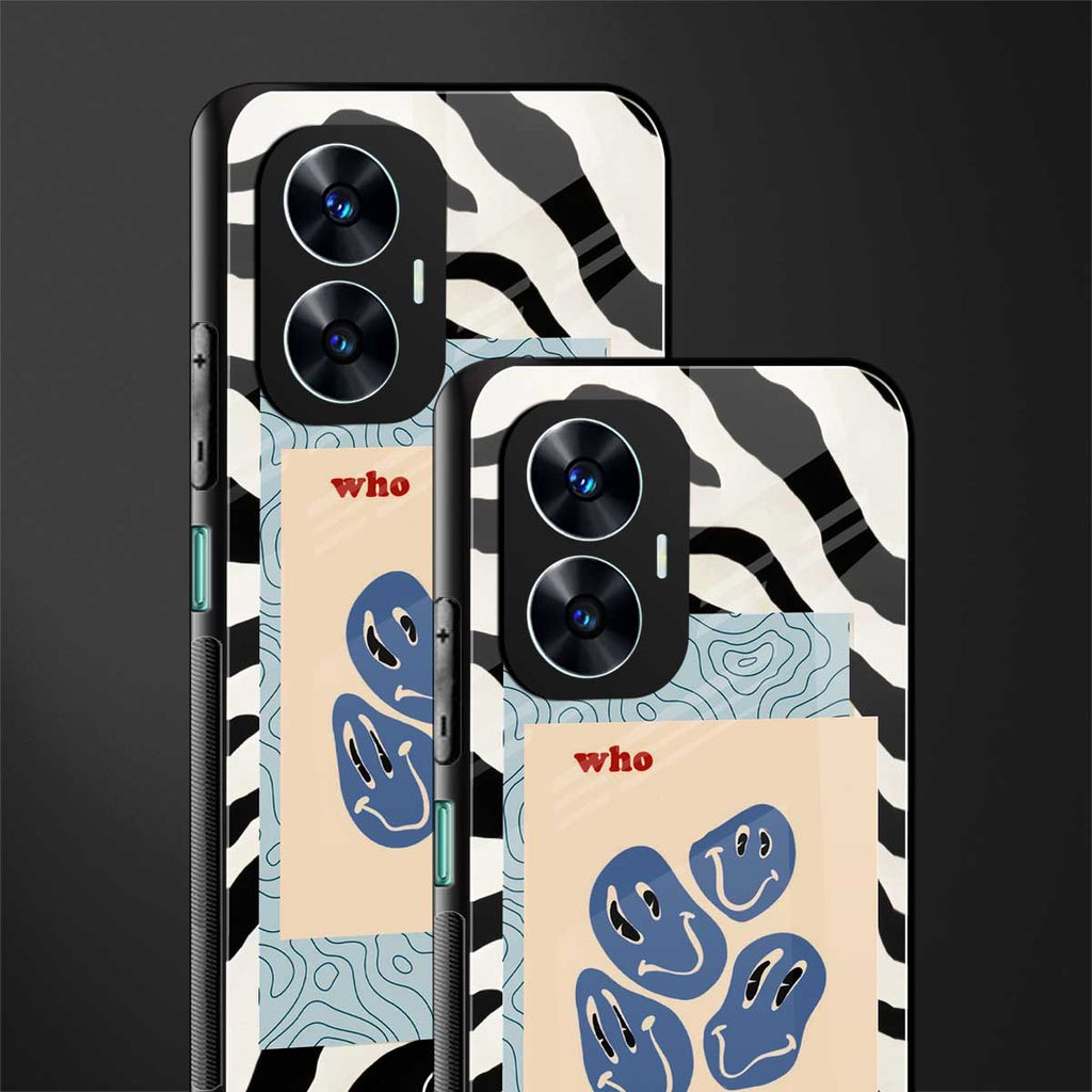 who cares back phone cover | glass case for realme c55