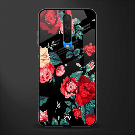 wildflower glass case for poco x2 image