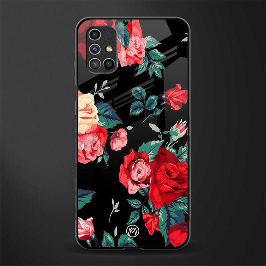 wildflower glass case for samsung galaxy m51 image