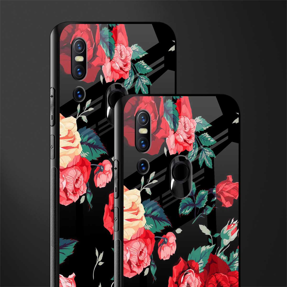 wildflower glass case for vivo v15 image-2