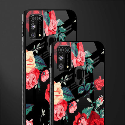wildflower glass case for samsung galaxy m31 image-2