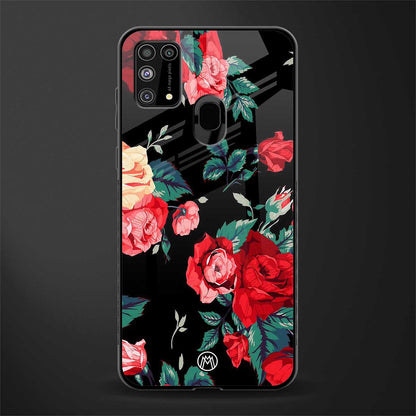wildflower glass case for samsung galaxy m31 image