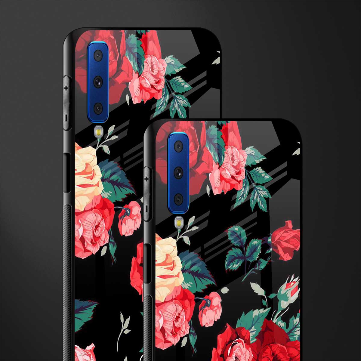 wildflower glass case for samsung galaxy a7 2018 image-2