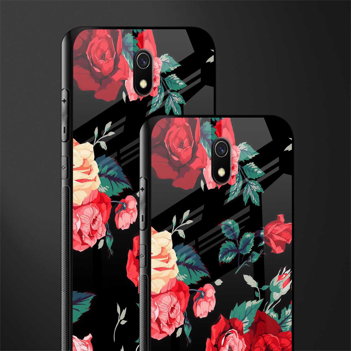 wildflower glass case for redmi 8a image-2