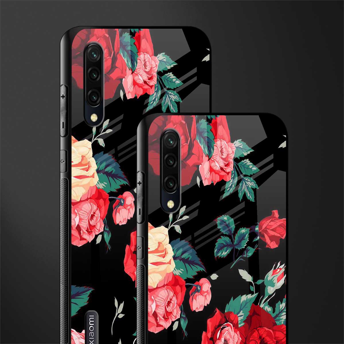 wildflower glass case for mi a3 redmi a3 image-2
