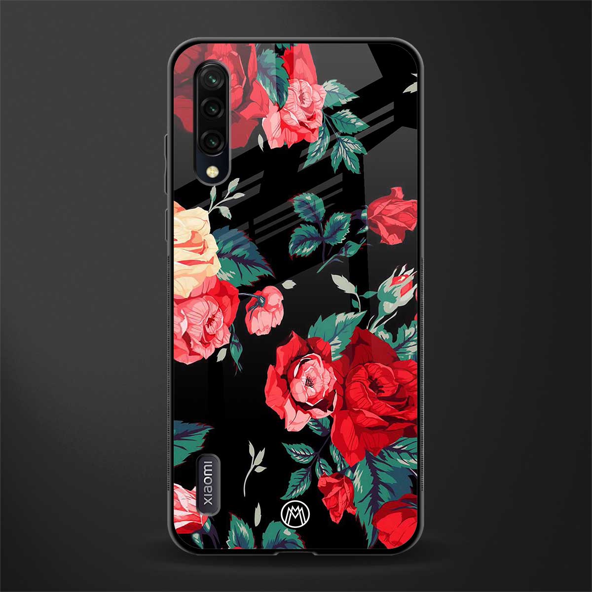 wildflower glass case for mi a3 redmi a3 image