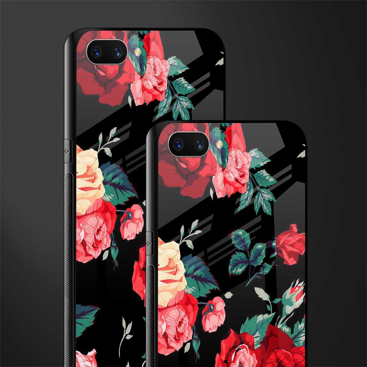 wildflower glass case for oppo a3s image-2