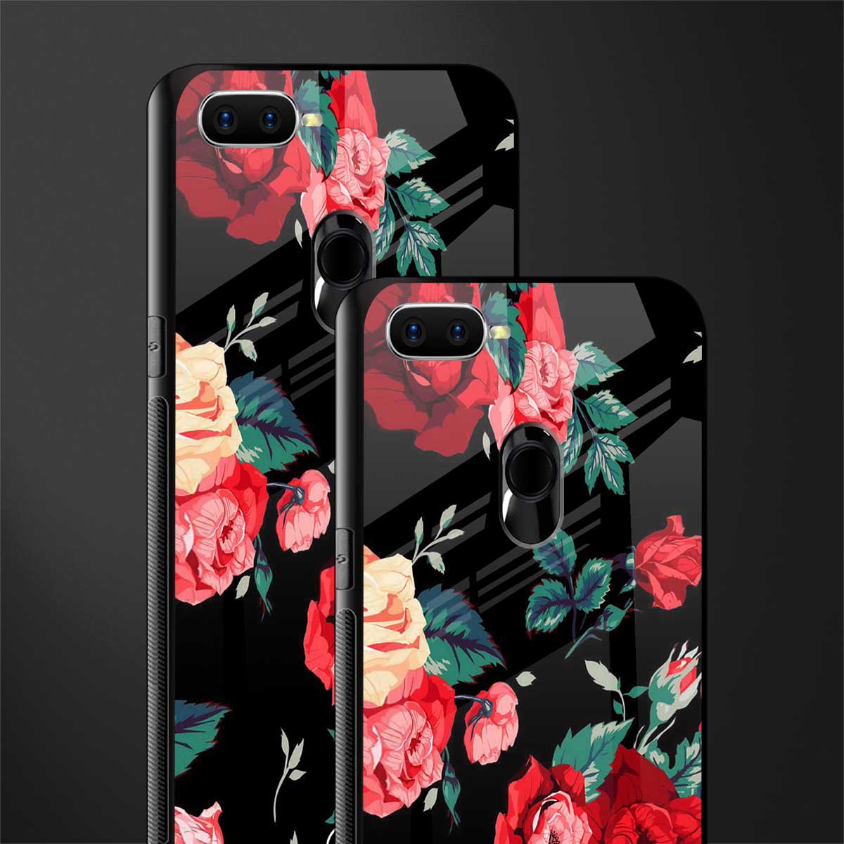 wildflower glass case for oppo a7 image-2