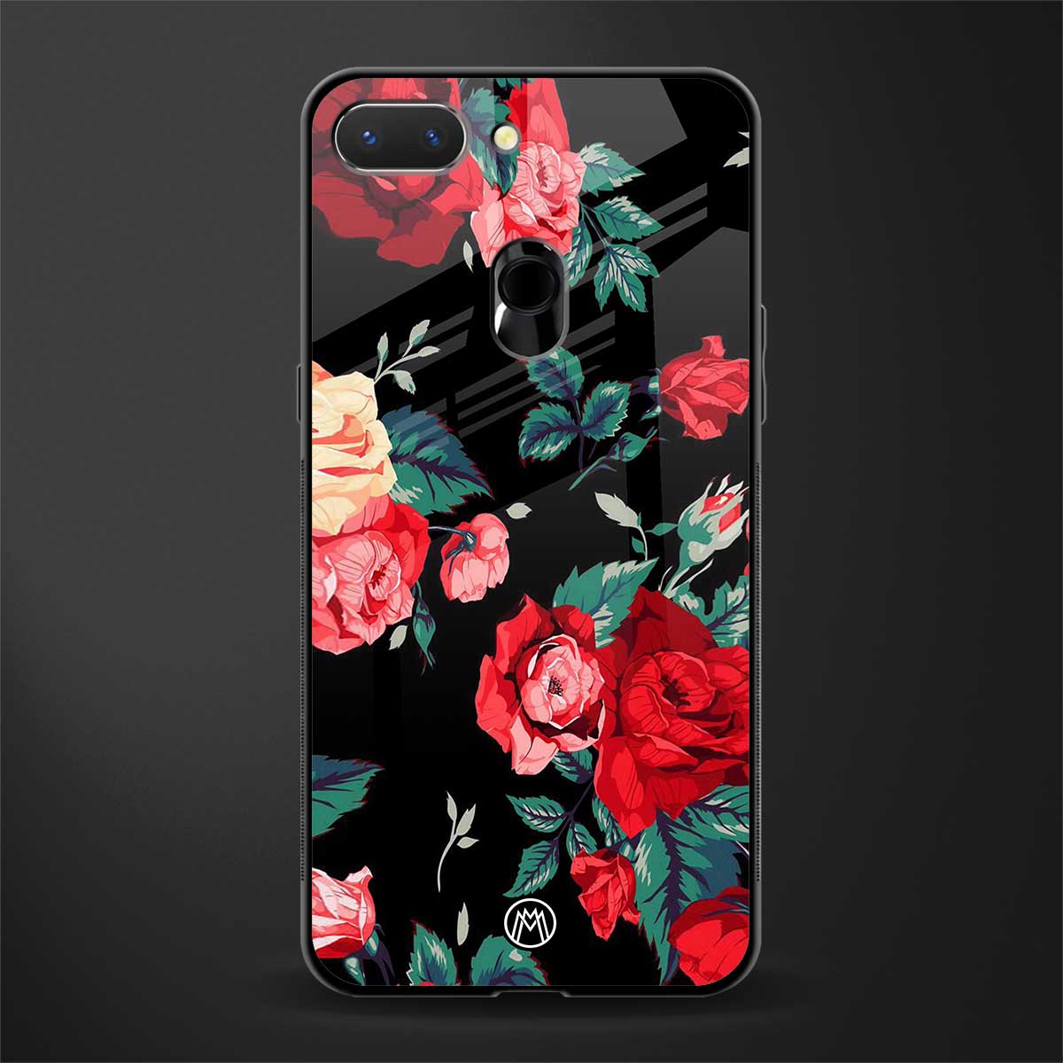 wildflower glass case for oppo a5 image