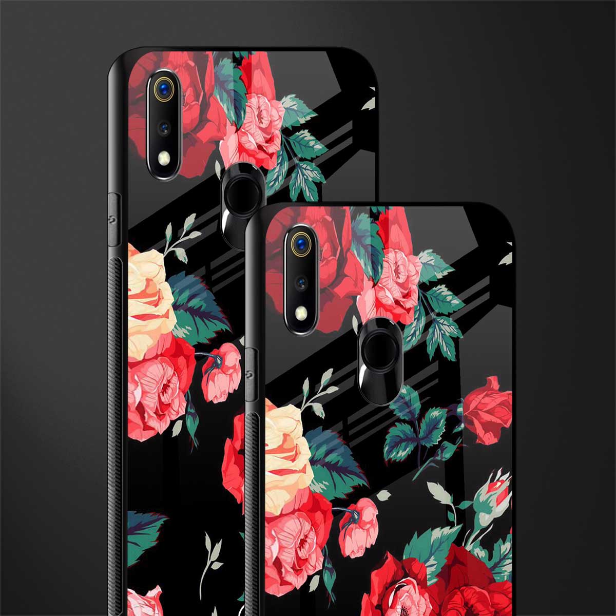 wildflower glass case for realme 3 image-2