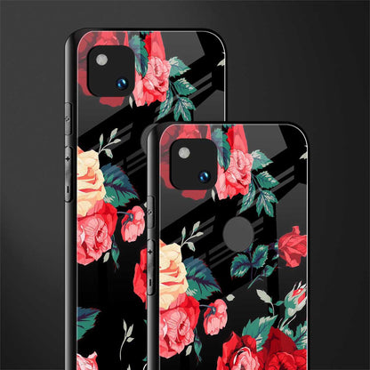 wildflower back phone cover | glass case for google pixel 4a 4g