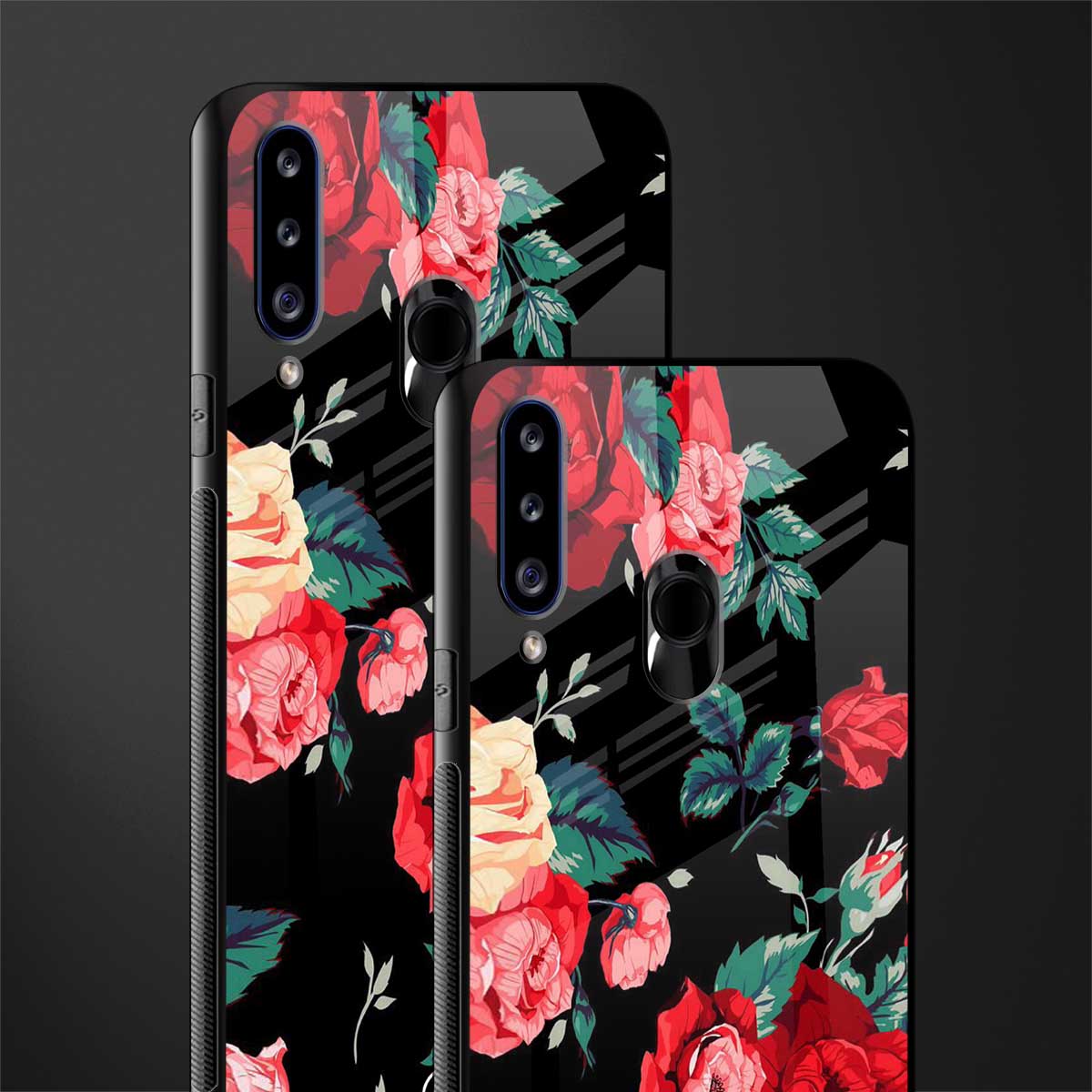 wildflower glass case for samsung galaxy a20s image-2