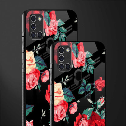 wildflower glass case for samsung galaxy a21s image-2
