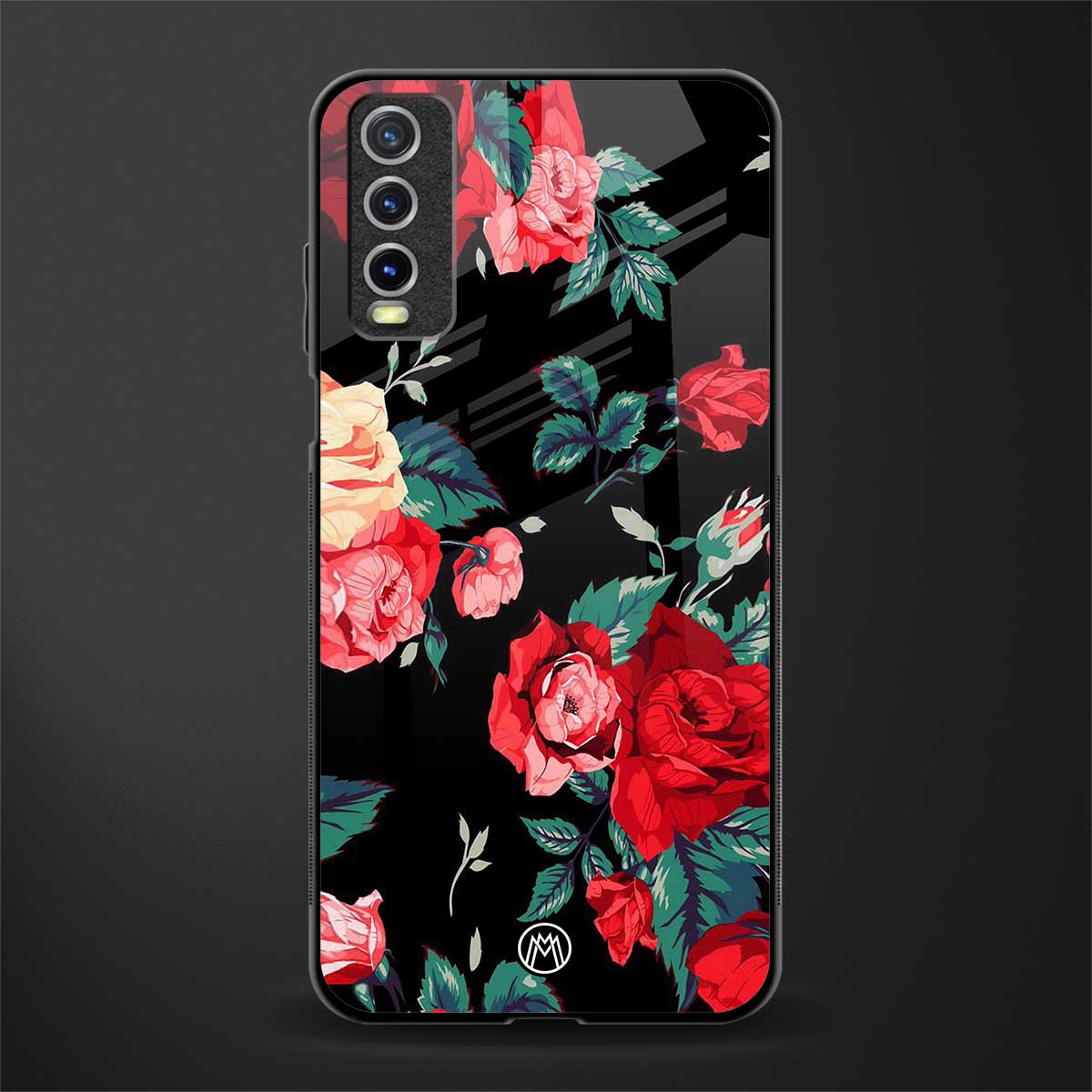 wildflower glass case for vivo y20i vivo y20t image
