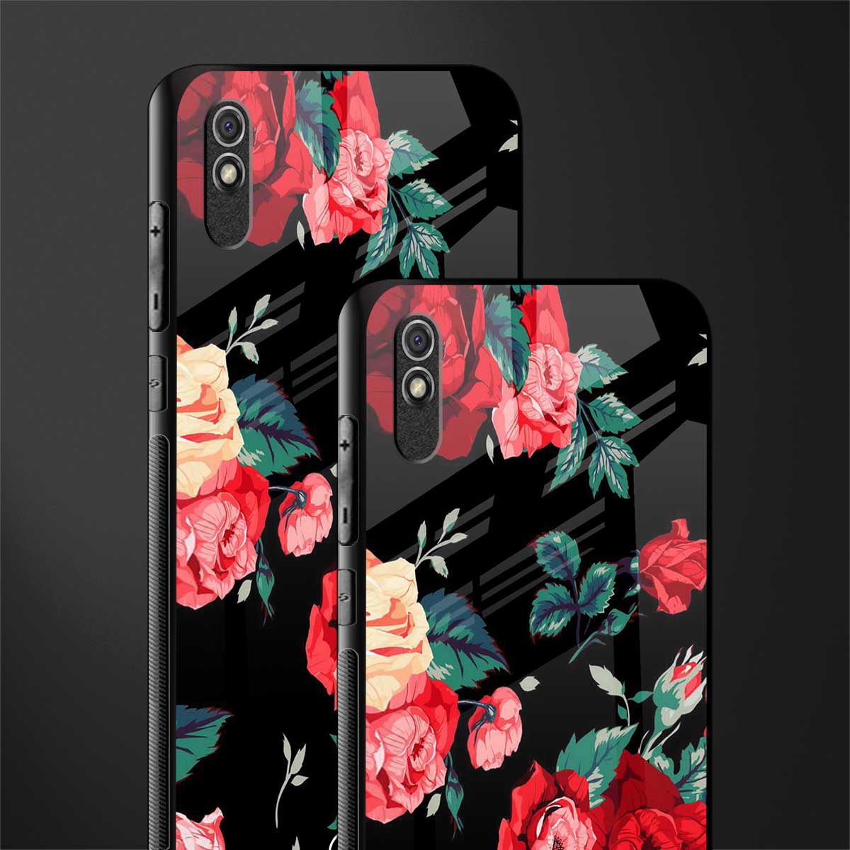 wildflower glass case for redmi 9a sport image-2