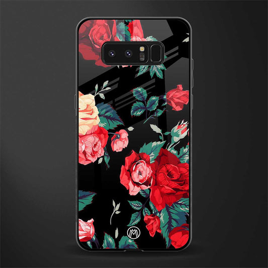 wildflower glass case for samsung galaxy note 8 image