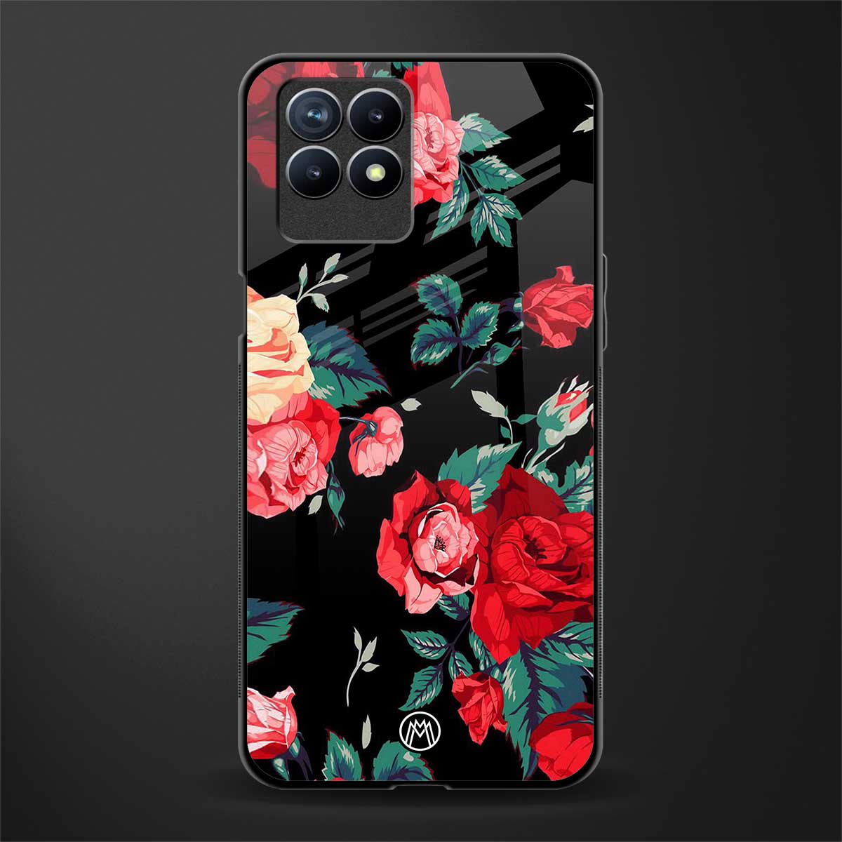 wildflower glass case for realme 8i image