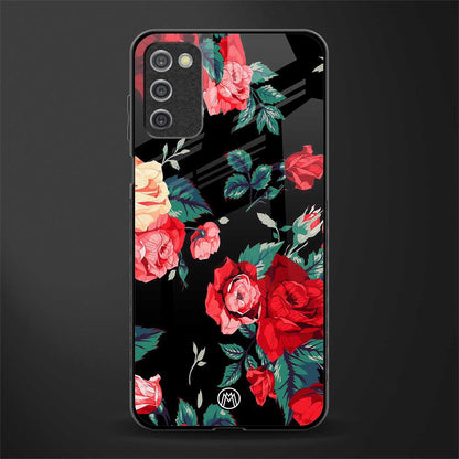 wildflower glass case for samsung galaxy a03s image