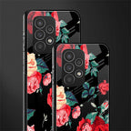 wildflower back phone cover | glass case for samsung galaxy a53 5g