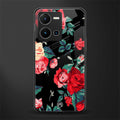 wildflower back phone cover | glass case for vivo y35 4g