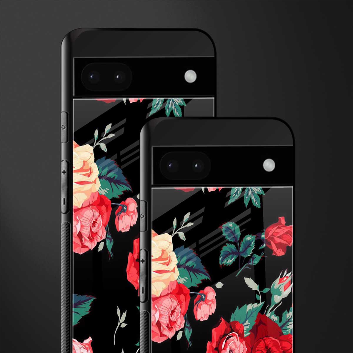 wildflower back phone cover | glass case for google pixel 6a