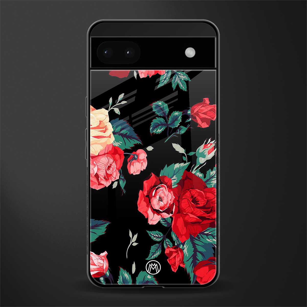 wildflower back phone cover | glass case for google pixel 6a