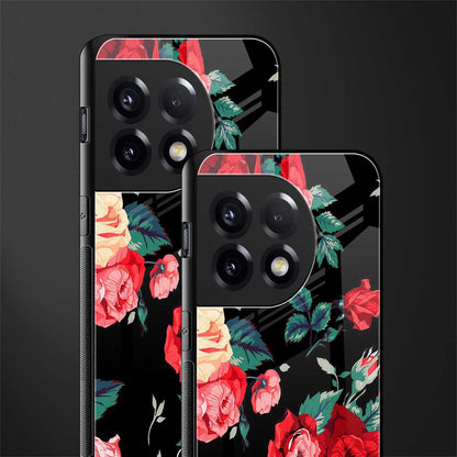 wildflower back phone cover | glass case for oneplus 11r